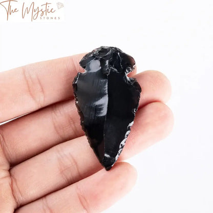 Black Obsidian Carved Arrowheads