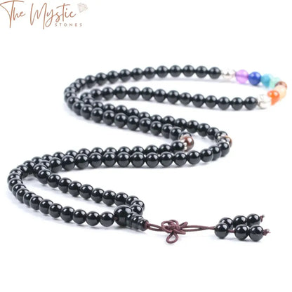 Black Onyx Mala Bracelet - 108 Beads