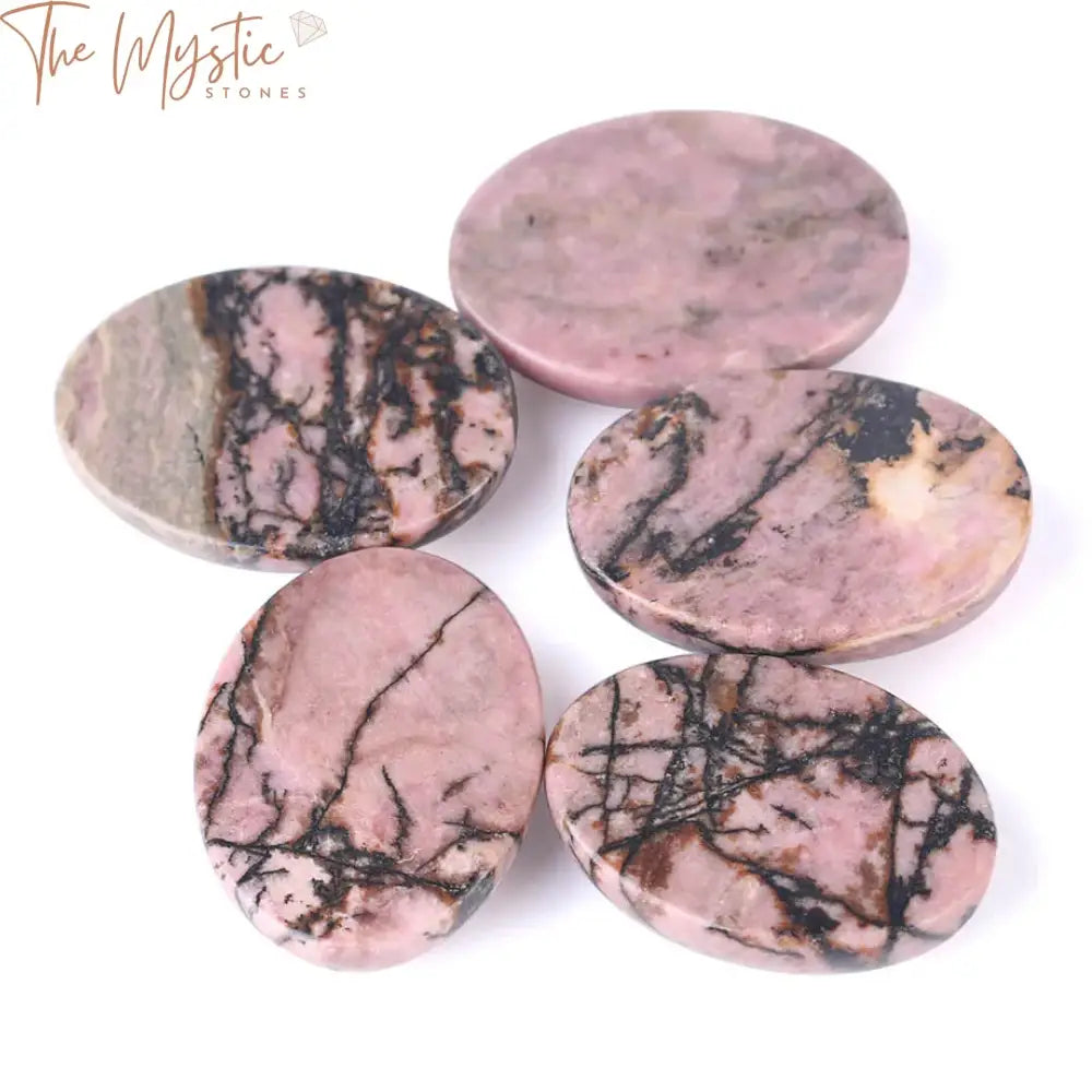 Black Rhodonite Crystal Cabochon Beads