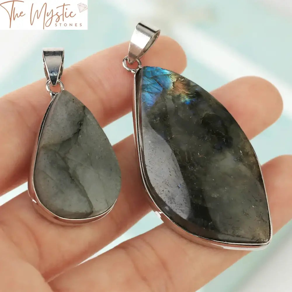 Black Spectrolite Labradorite Amulet Pendant