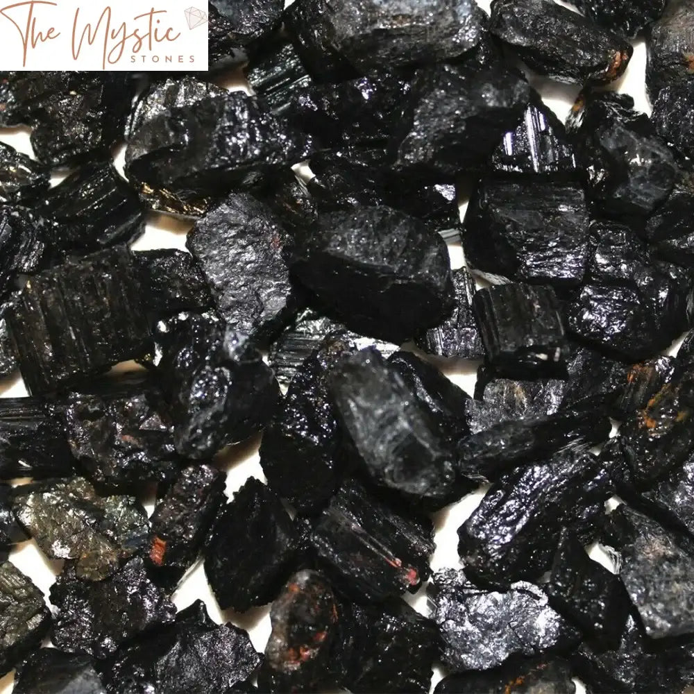 Black Tourmaline Natural Rough Stones