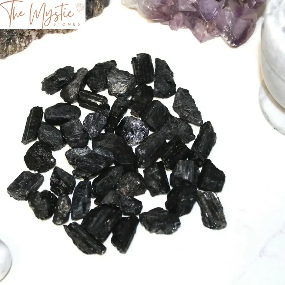 Black Tourmaline Natural Rough Stones