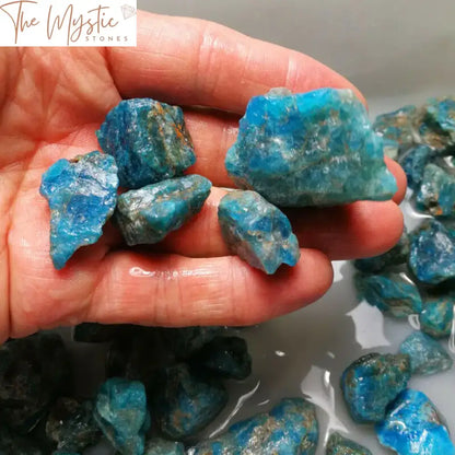 Blue Apatite Raw Crystal Gravel - 100G