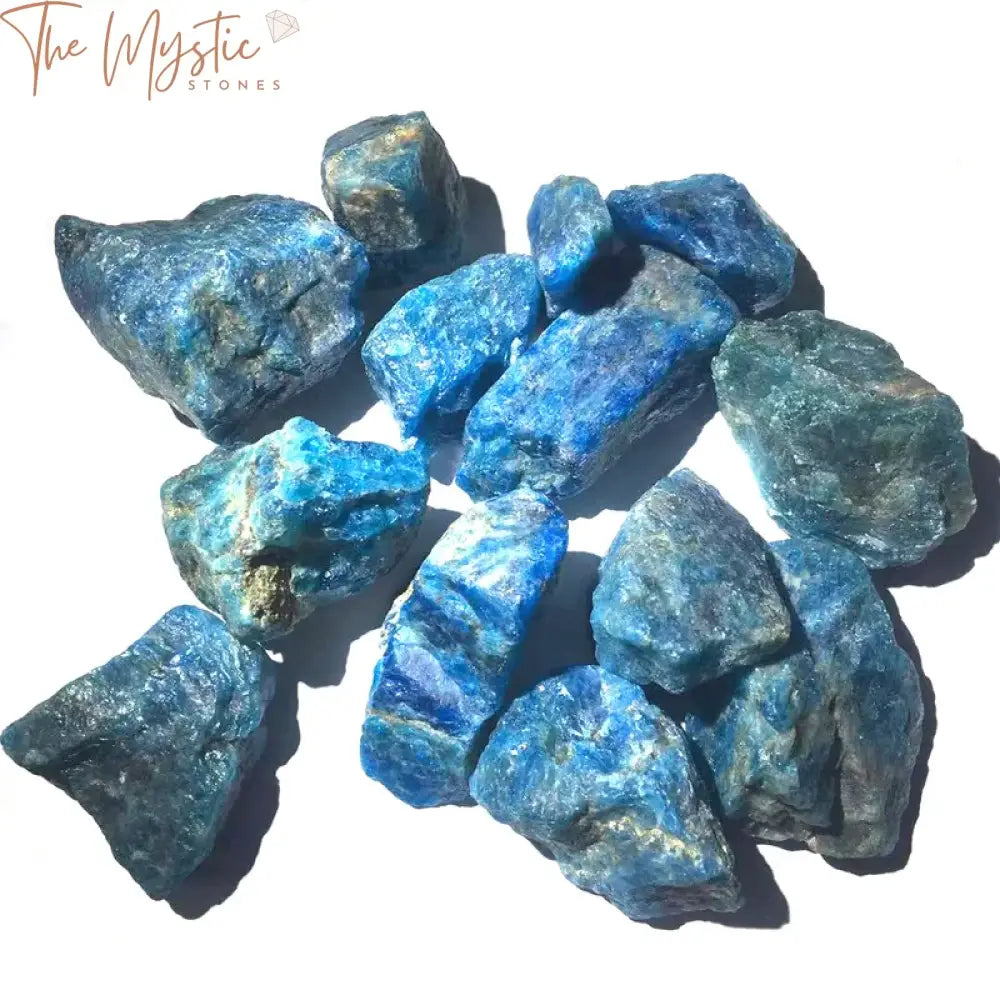 Blue Apatite Raw Crystal Gravel - 100G