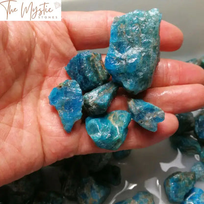 Blue Apatite Raw Crystal Gravel - 100G