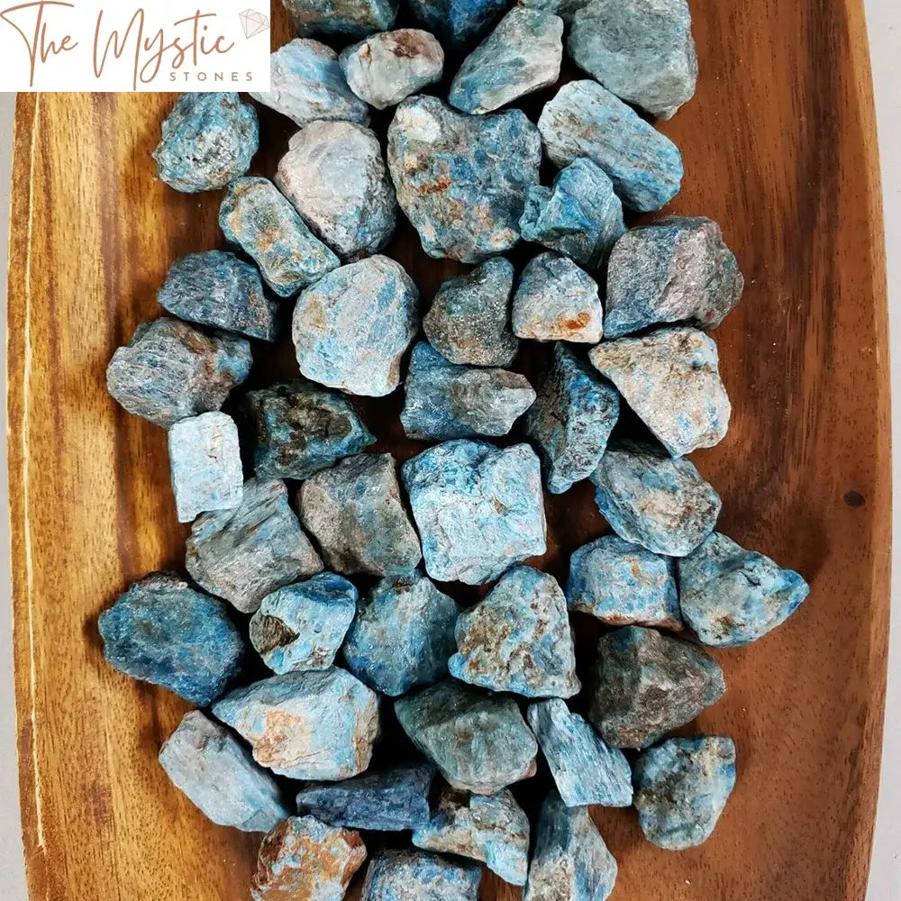 Blue Apatite Raw Crystals Bulk Pack