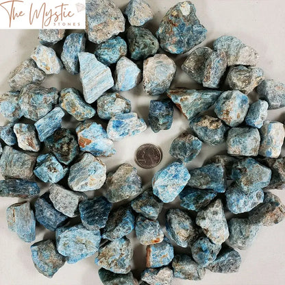 Blue Apatite Raw Crystals Bulk Pack