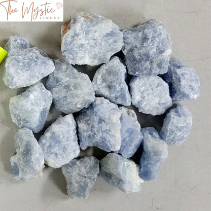 Blue Celestite Calcite Raw Gemstones