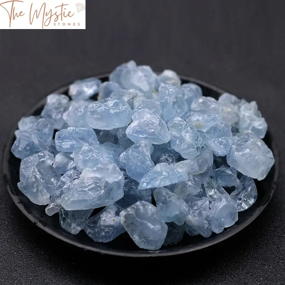 Blue Celestite Crystal Chips - 100G Bulk Lot