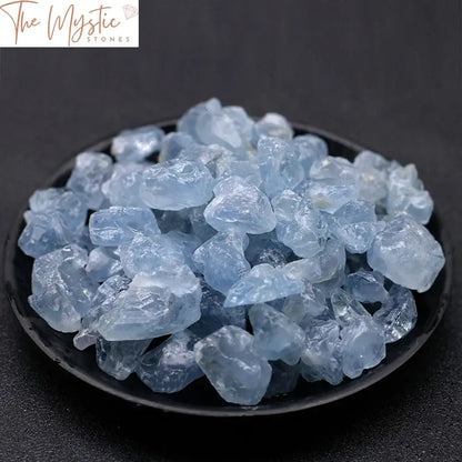 Blue Celestite Crystal Chips - 100G Bulk Lot