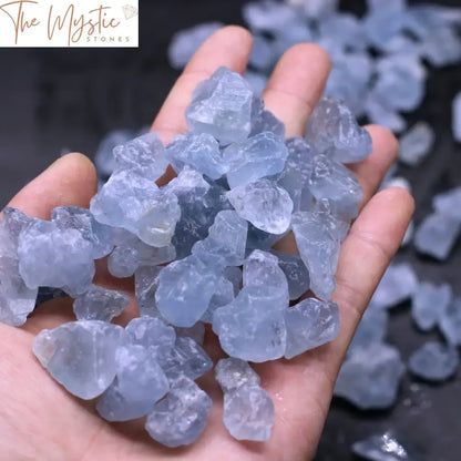 Blue Celestite Crystal Chips - 100G Bulk Lot