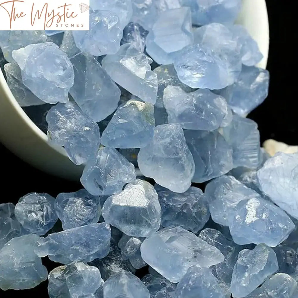 Blue Celestite Raw Quartz Crystal