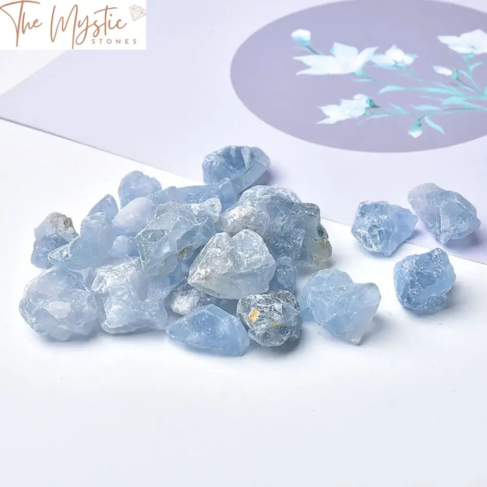 Blue Celestite Raw Quartz Crystal