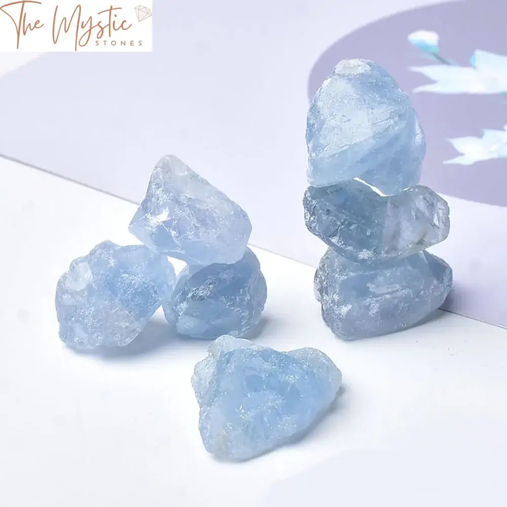 Blue Celestite Raw Quartz Crystal