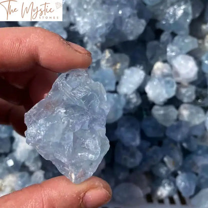 Blue Celestite Raw Quartz Crystal