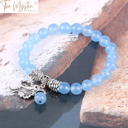 Blue Gemstone Tree Of Life Bracelet