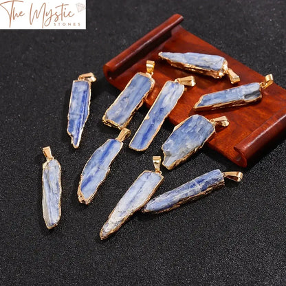 Blue Kyanite Amethyst Chakra Healing Pendant