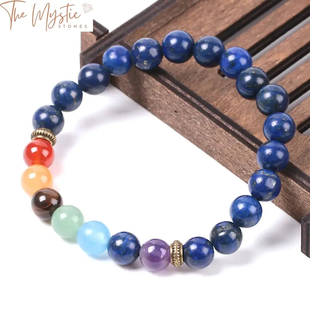 Blue Lapis Lazuli Chakra Meditation Bracelet