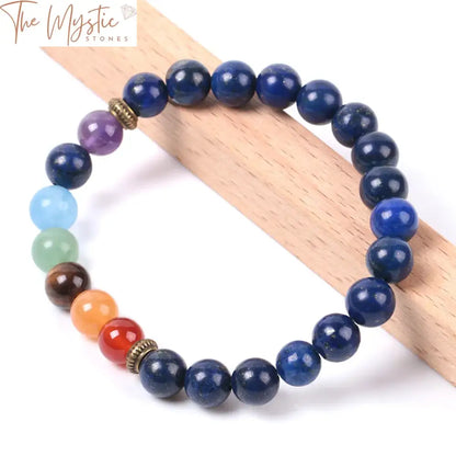 Blue Lapis Lazuli Chakra Meditation Bracelet