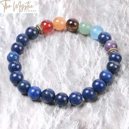 Blue Lapis Lazuli Chakra Meditation Bracelet