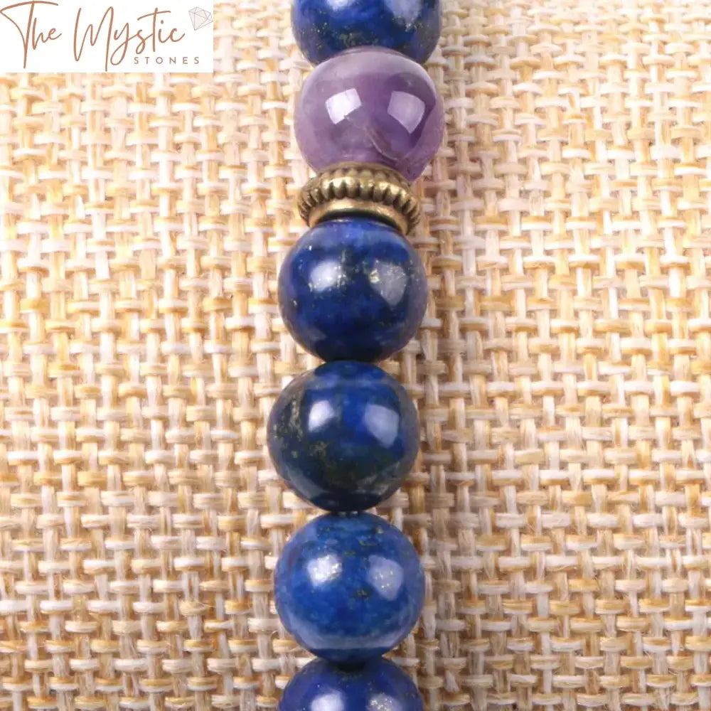 Blue Lapis Lazuli Chakra Meditation Bracelet