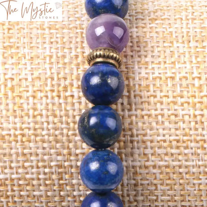 Blue Lapis Lazuli Chakra Meditation Bracelet