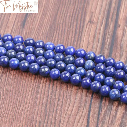 Blue Lapis Lazuli Natural Stone Beads 8Mm - 1 Strand