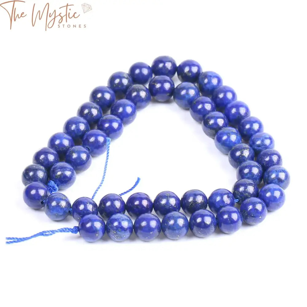 Blue Lapis Lazuli Natural Stone Beads 8Mm - 1 Strand