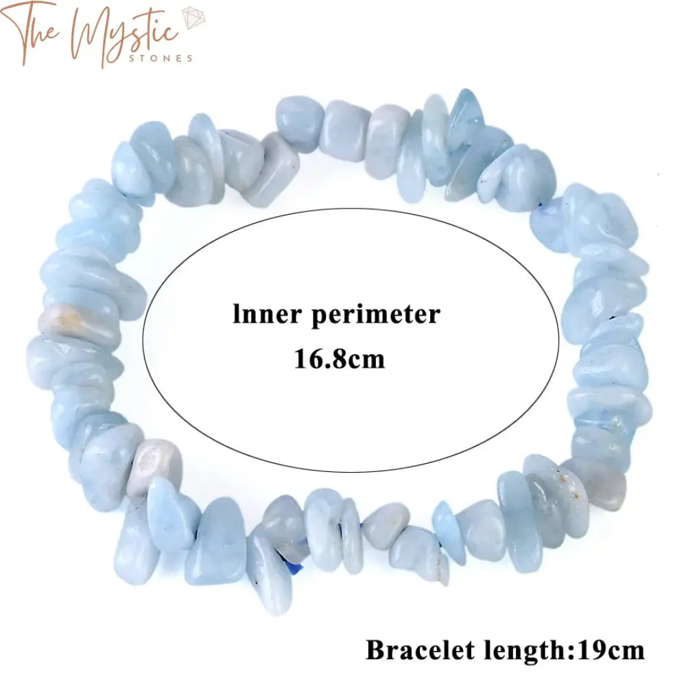 Blue Quartz Healing Crystal Bracelet