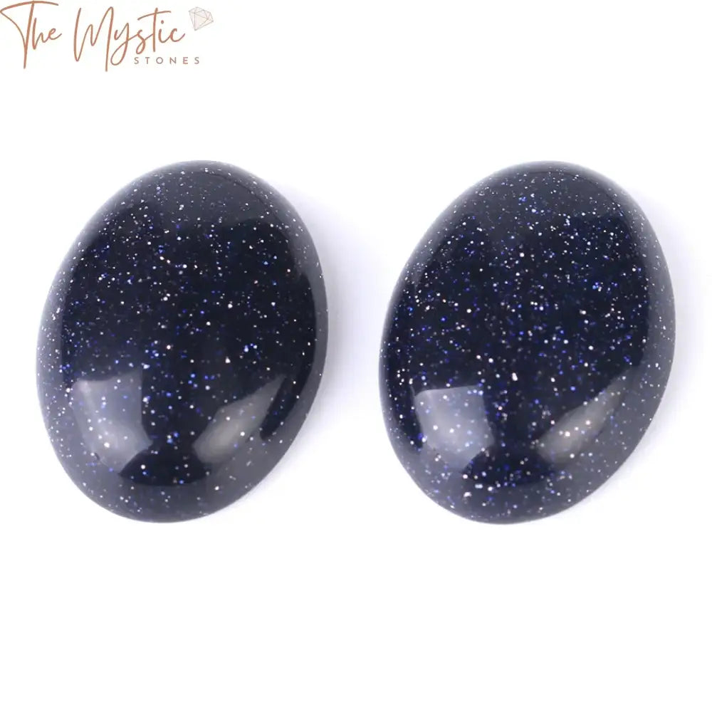 Blue Sandstone Oval Cabochon 30X40Mm