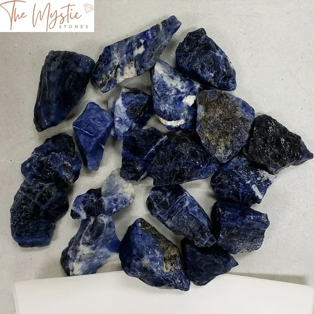 Blue Sodalite Rough Crystal Stones