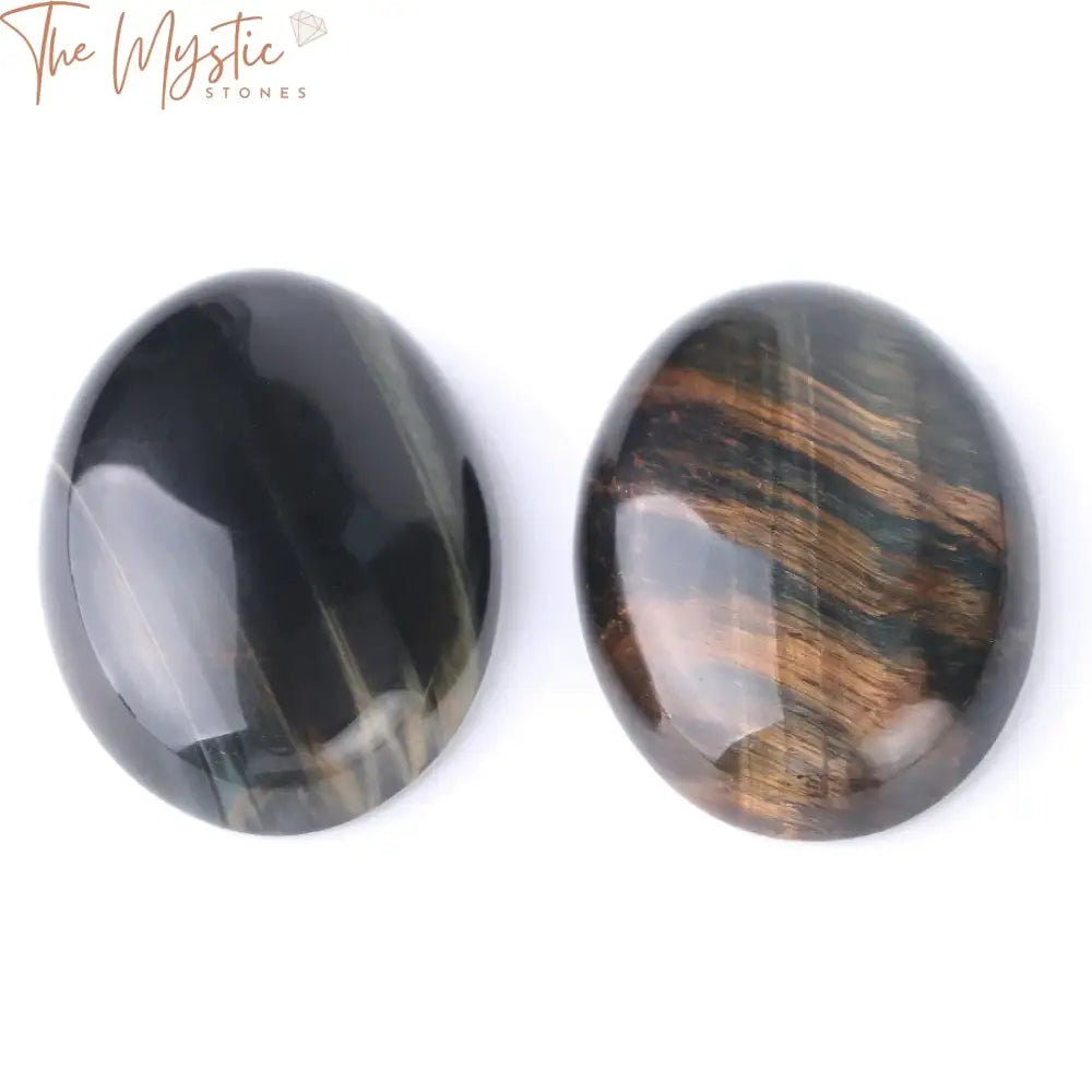 Blue Tiger Eye Oval Cabochon Gemstone