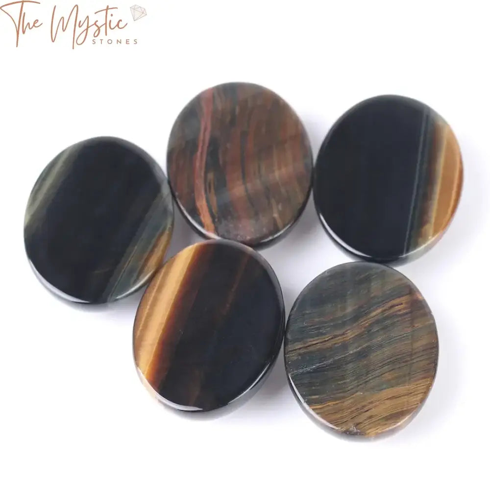 Blue Tiger Eye Oval Cabochon Gemstone