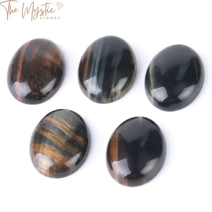 Blue Tiger Eye Oval Cabochon Gemstone