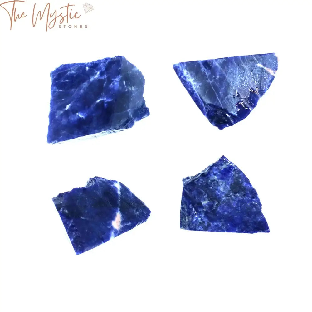 Blue-Vein Stone Crystal Raw Healing Energy Mineral