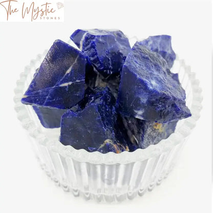 Blue-Vein Stone Crystal Raw Healing Energy Mineral