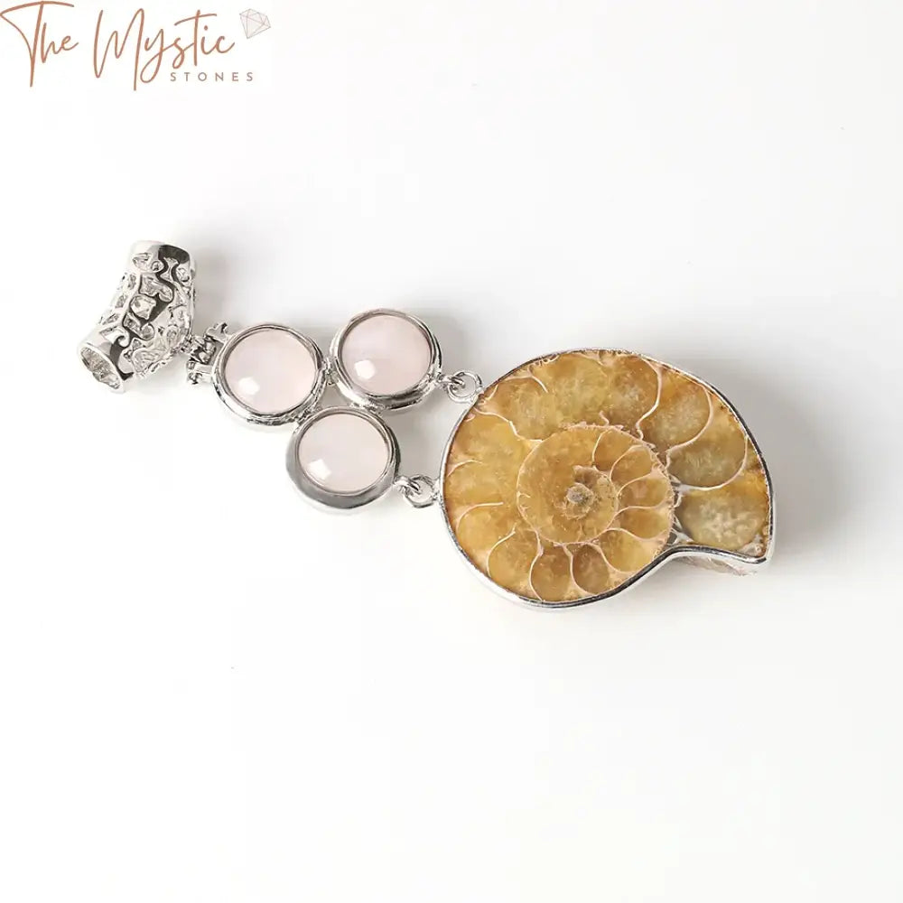 Bohemia Ammonite Shell Pendant Necklace