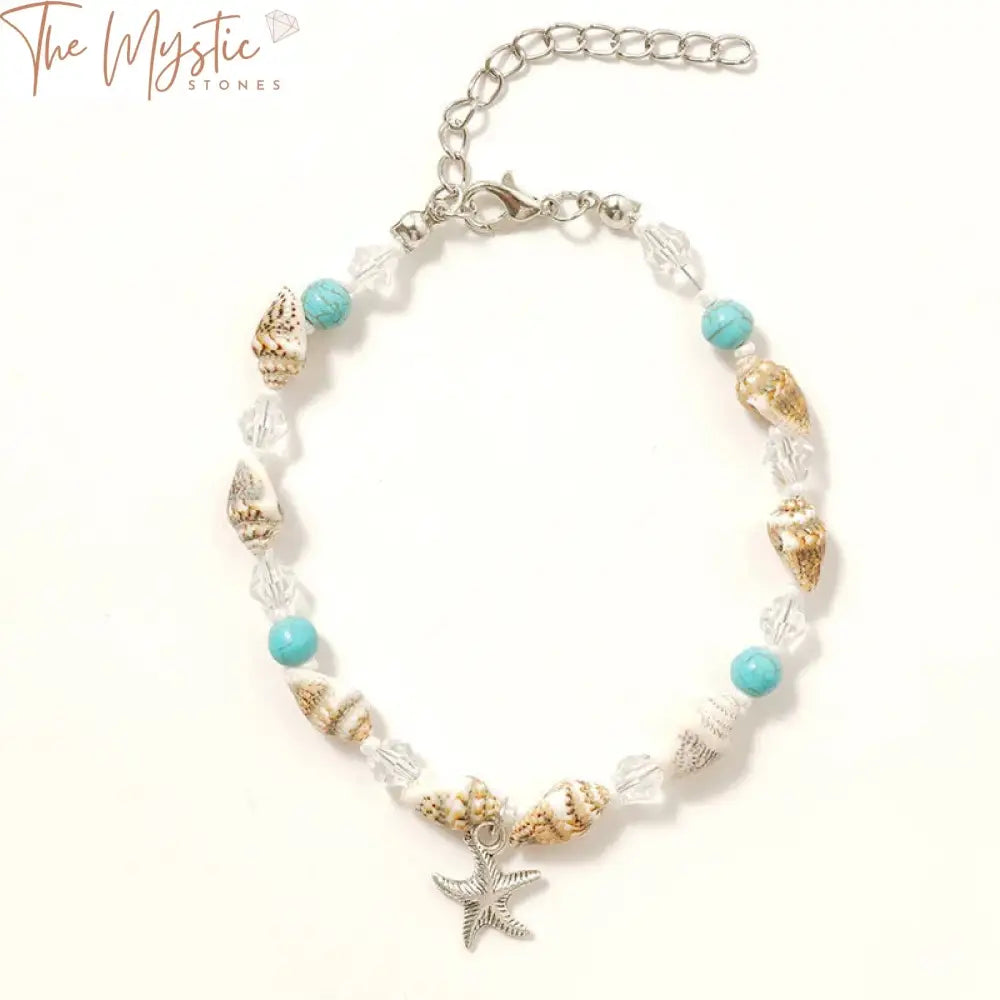 Bohemian Blue Evil Eye Beaded Anklet