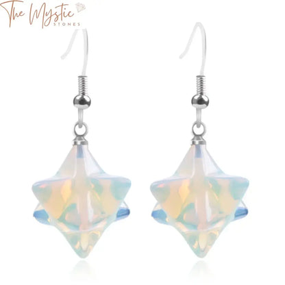 Bohemian Gemstone Merkabah Star Earrings