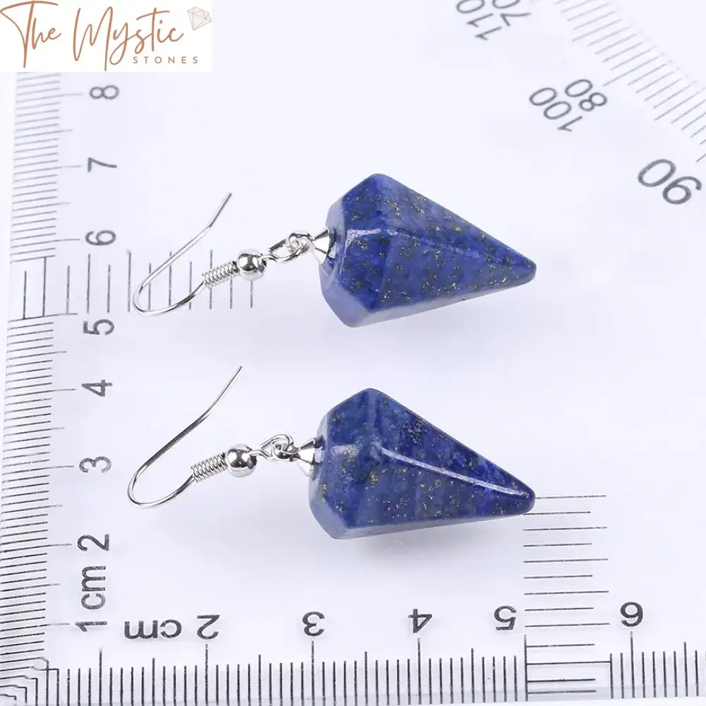 Bohemian Pyramid Crystal Drop Earrings