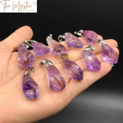 Brazilian Amethyst Healing Crystal Pendant