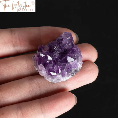 Brazilian Amethyst Quartz Cluster - 2Cm Geode Specimen