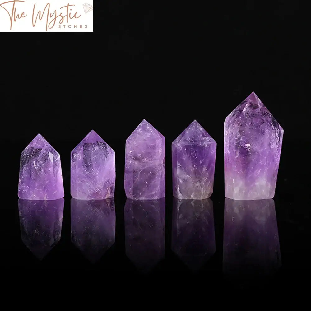 Brazilian Amethyst Quartz Crystal Obelisk