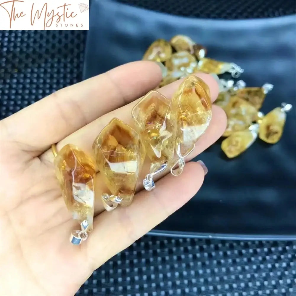 Brazilian Citrine Healing Crystal Pendant