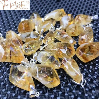 Brazilian Citrine Healing Crystal Pendant