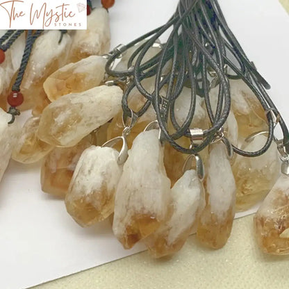 Brazilian Citrine Point Healing Pendant