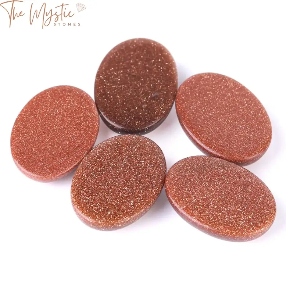 Brown Sand Cabochon Oval Beads