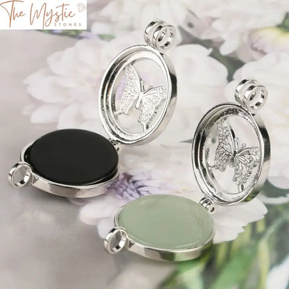 Butterfly Hollow Locket Aromatherapy Diffuser Necklace