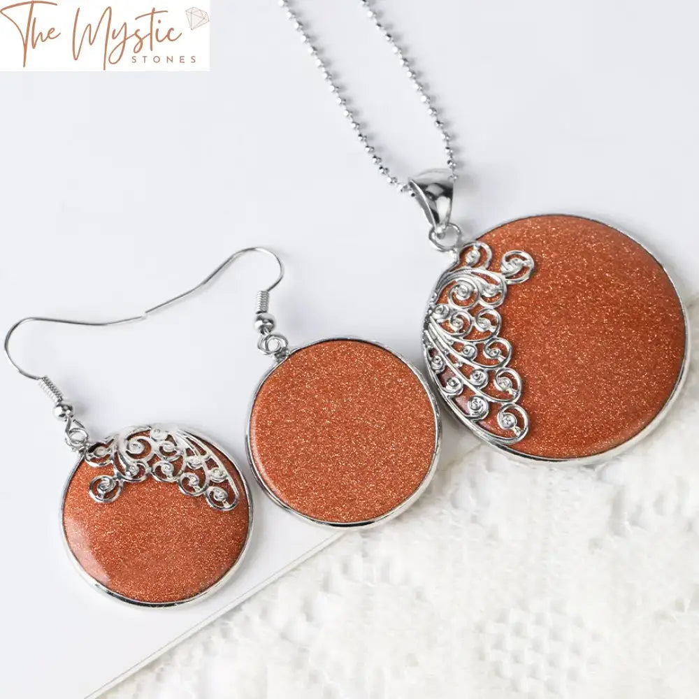 Butterfly Sandstone Jewelry Set