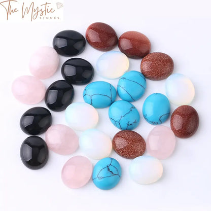 Cabochon Stone Beads Mix 10X12Mm